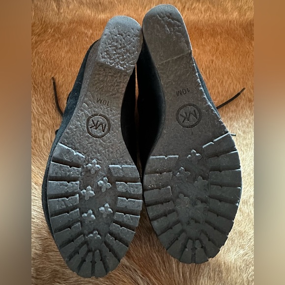 Michael Kors Rory Lace Up Suede Booties - Picture 3 of 3